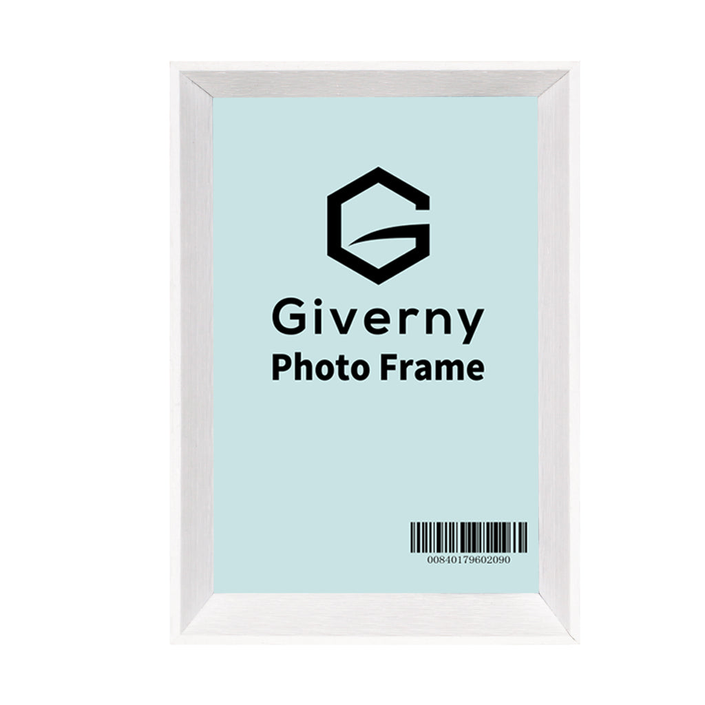 Giverny 4x6 Photo Picture Frames, Rustic White Photo Frames, Tabletop or Wall Mounting Display for Home & Office Decor, Set of 2