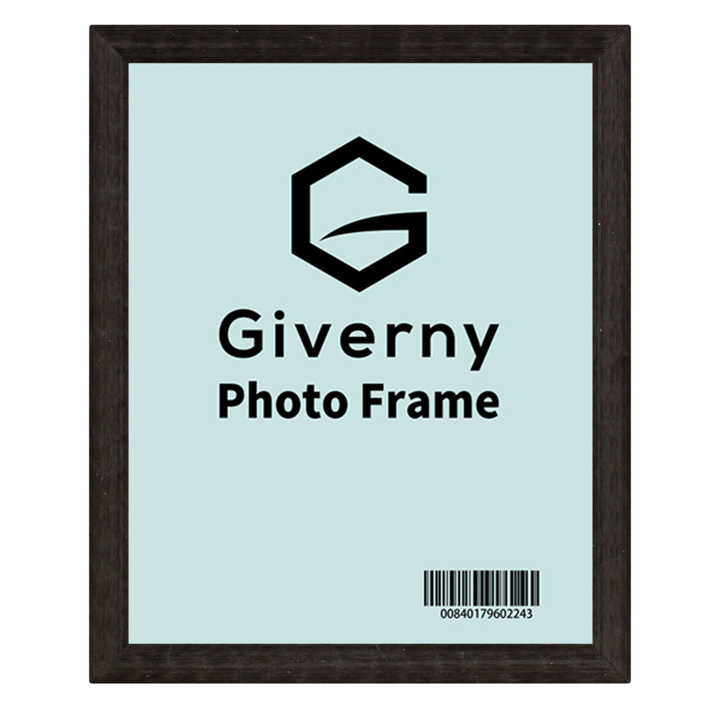 Giverny 8x10 Photo Picture Frames, Dark Grey Photo Frames, Tabletop or Wall Mounting Display for Home & Office Decor, Set of 10