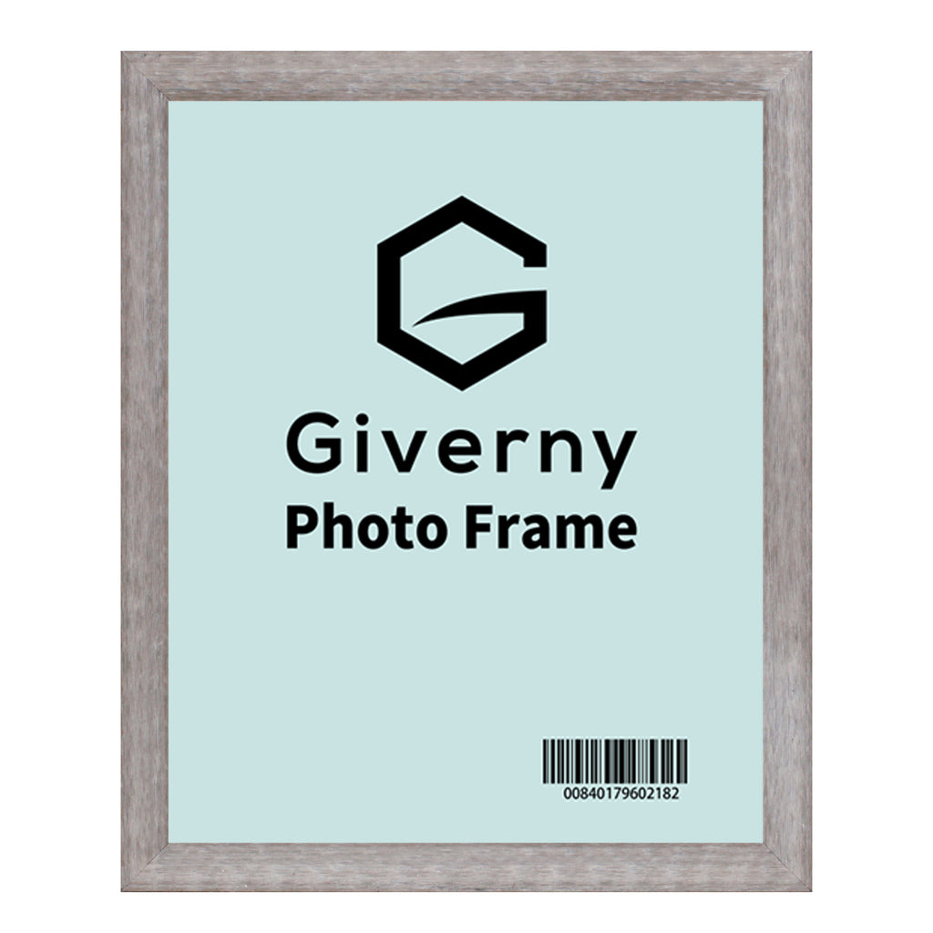 Giverny 8x10 Photo Picture Frames, Light Grey Photo Frames, Tabletop or Wall Mounting Display for Home & Office Decor, Set of 10