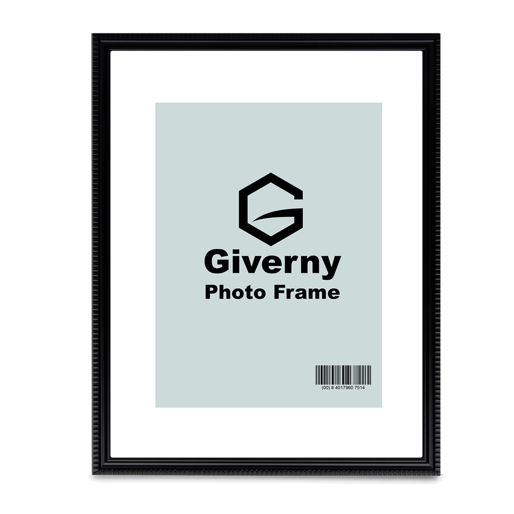 Giverny Picture Frame(8.5x11 Black), 2-Pack Wall-Mounted or Desk Top Display, Ultra-Light Photo Frame with Plexiglass Panel for Weddings, Parties, Ceremonies, Living Rooms, Bedrooms