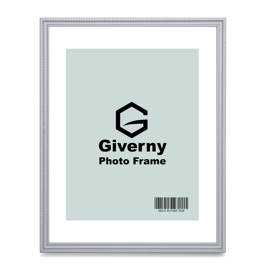 Giverny Picture Frame(11x14 Gray), 2-Pack Wall-Mounted or Desk Top Display, Ultra-Light Photo Frame with Plexiglass Panel for Weddings, Parties, Ceremonies, Living Rooms, Bedrooms